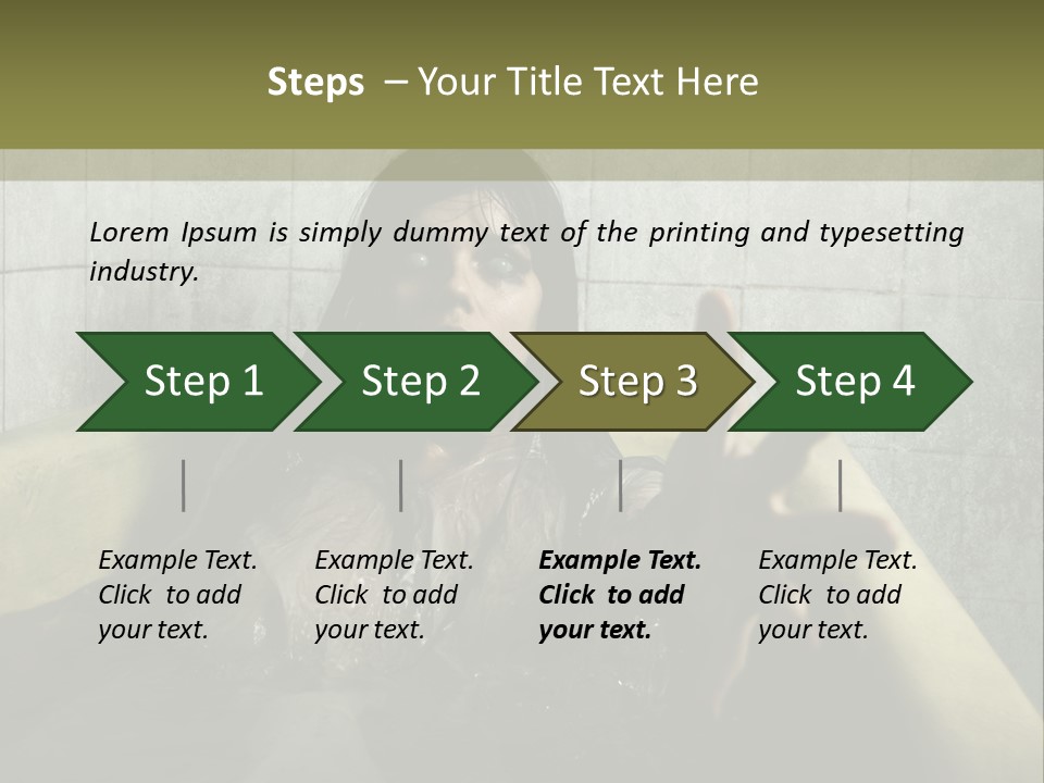 Gothic Bathtub Character PowerPoint Template