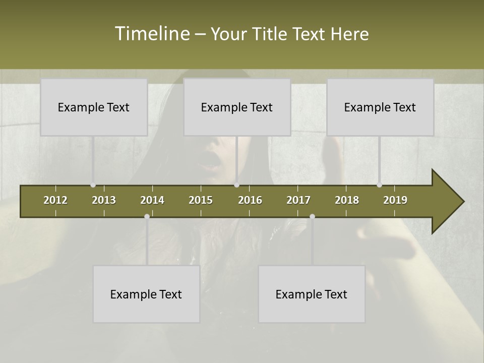 Gothic Bathtub Character PowerPoint Template