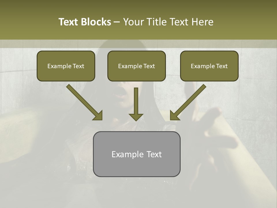 Gothic Bathtub Character PowerPoint Template