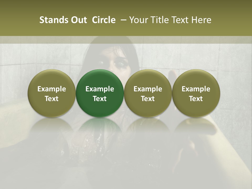 Gothic Bathtub Character PowerPoint Template