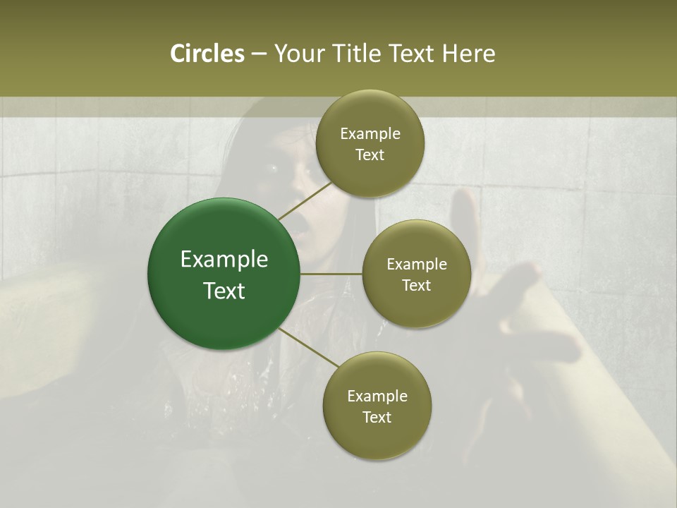 Gothic Bathtub Character PowerPoint Template