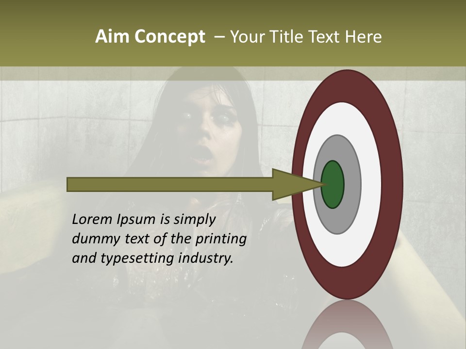 Gothic Bathtub Character PowerPoint Template