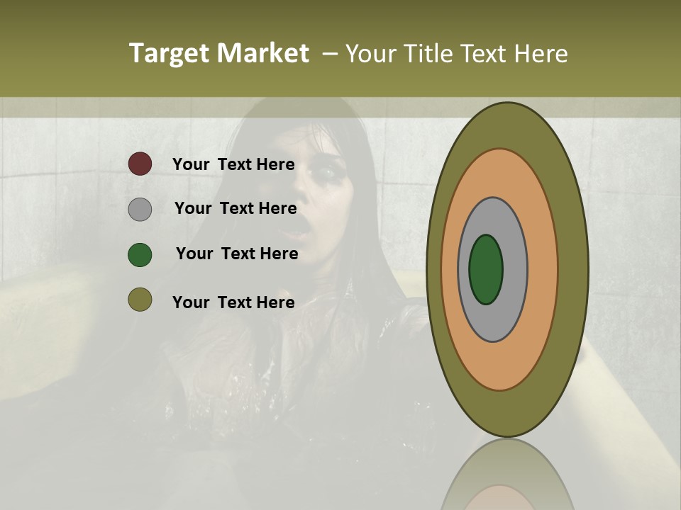 Gothic Bathtub Character PowerPoint Template