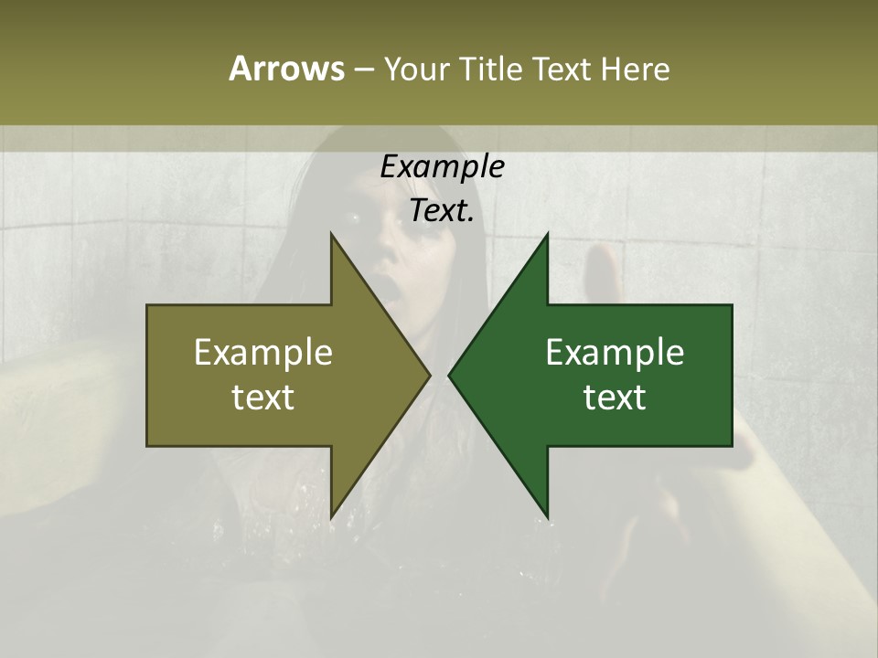 Gothic Bathtub Character PowerPoint Template