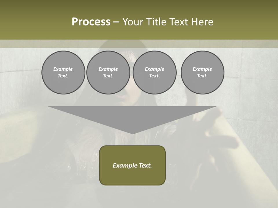 Gothic Bathtub Character PowerPoint Template