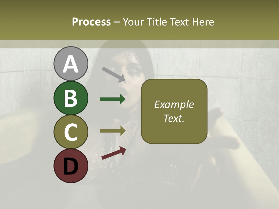 Gothic Bathtub Character PowerPoint Template
