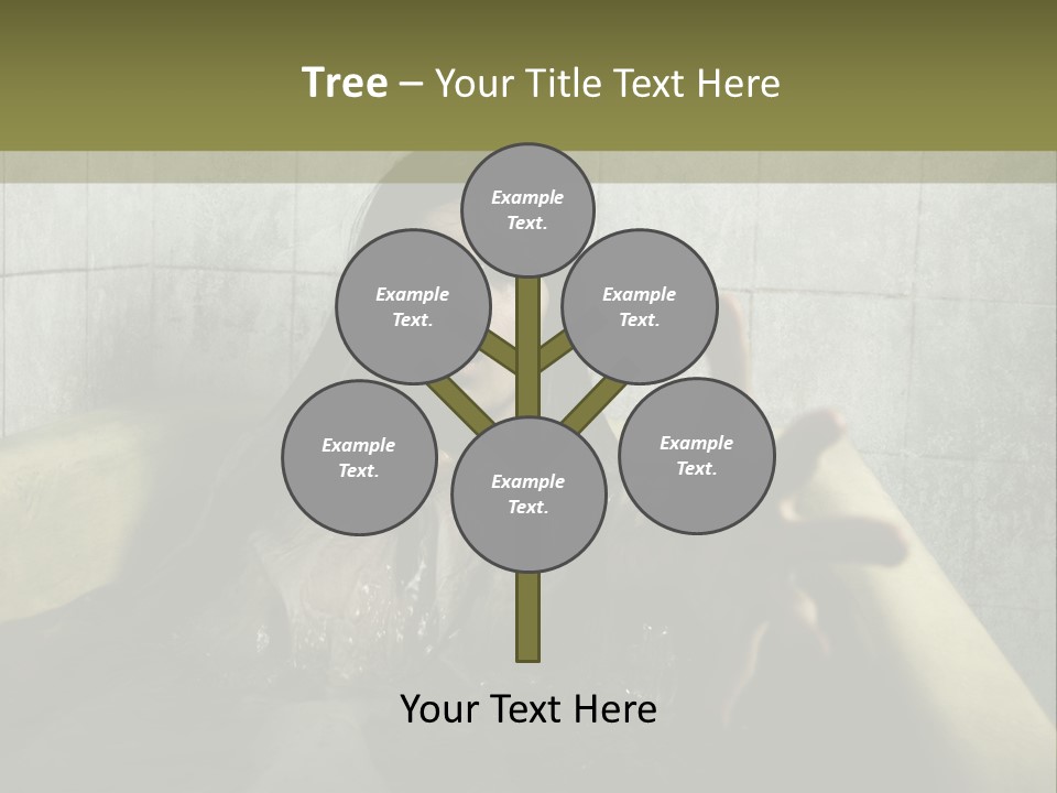 Gothic Bathtub Character PowerPoint Template