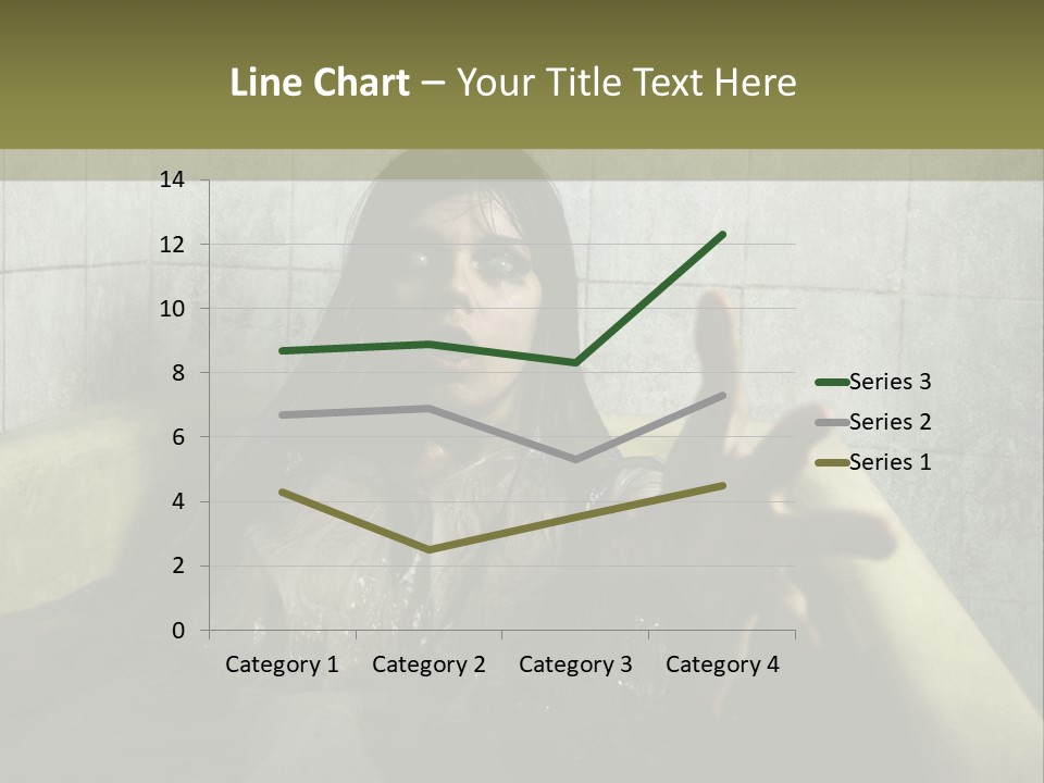 Gothic Bathtub Character PowerPoint Template