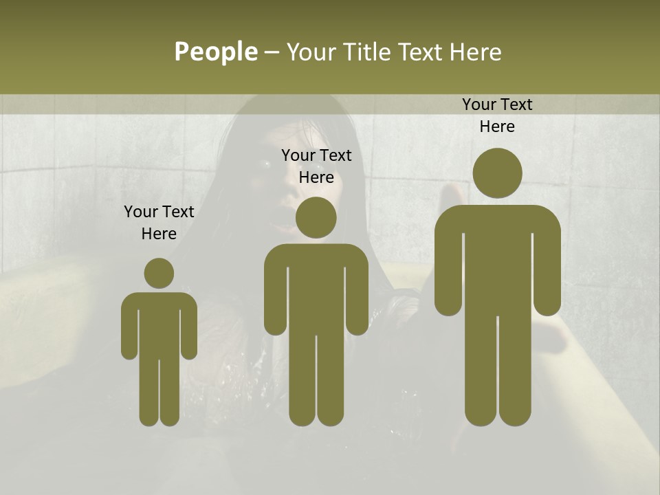 Gothic Bathtub Character PowerPoint Template