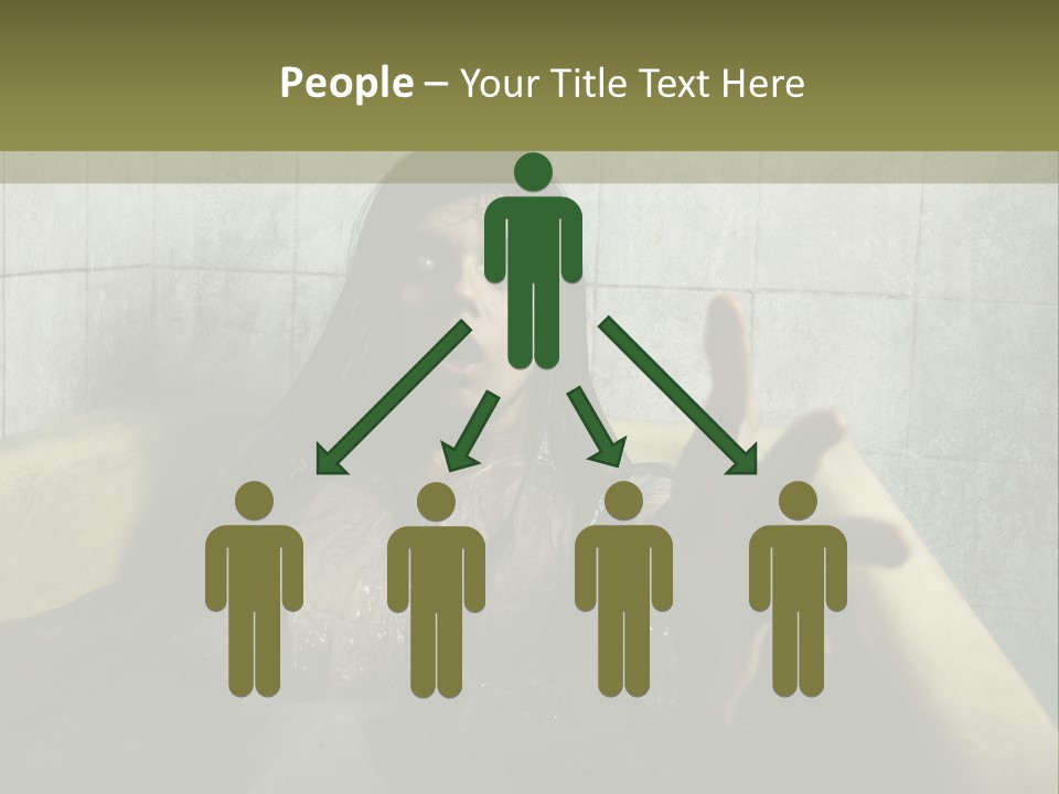 Gothic Bathtub Character PowerPoint Template