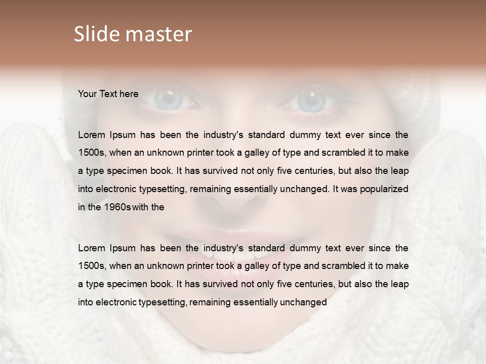 Adult White Teeth PowerPoint Template