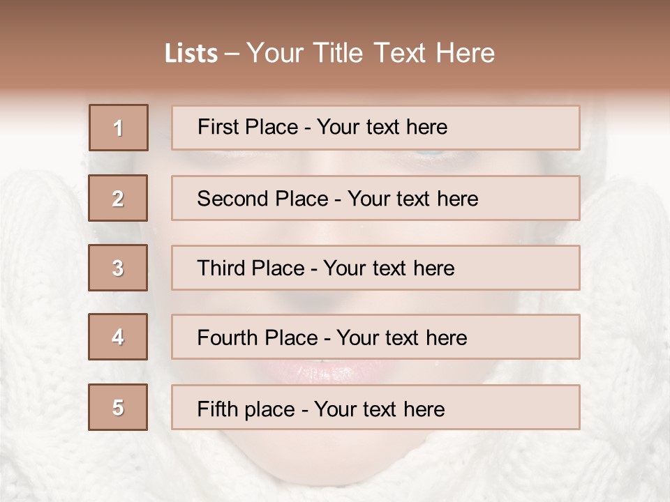 Adult White Teeth PowerPoint Template