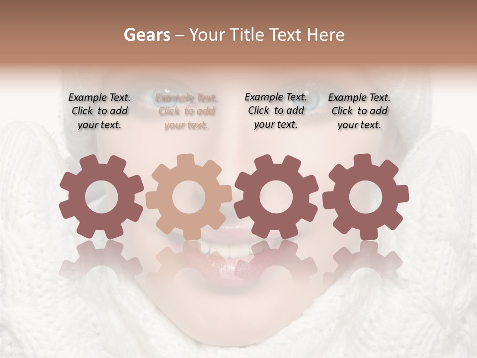 Adult White Teeth PowerPoint Template