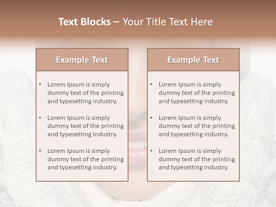 Adult White Teeth PowerPoint Template