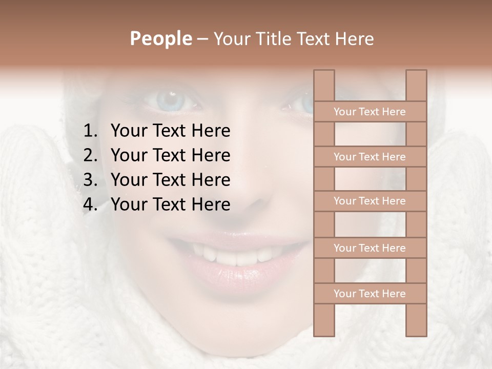 Adult White Teeth PowerPoint Template