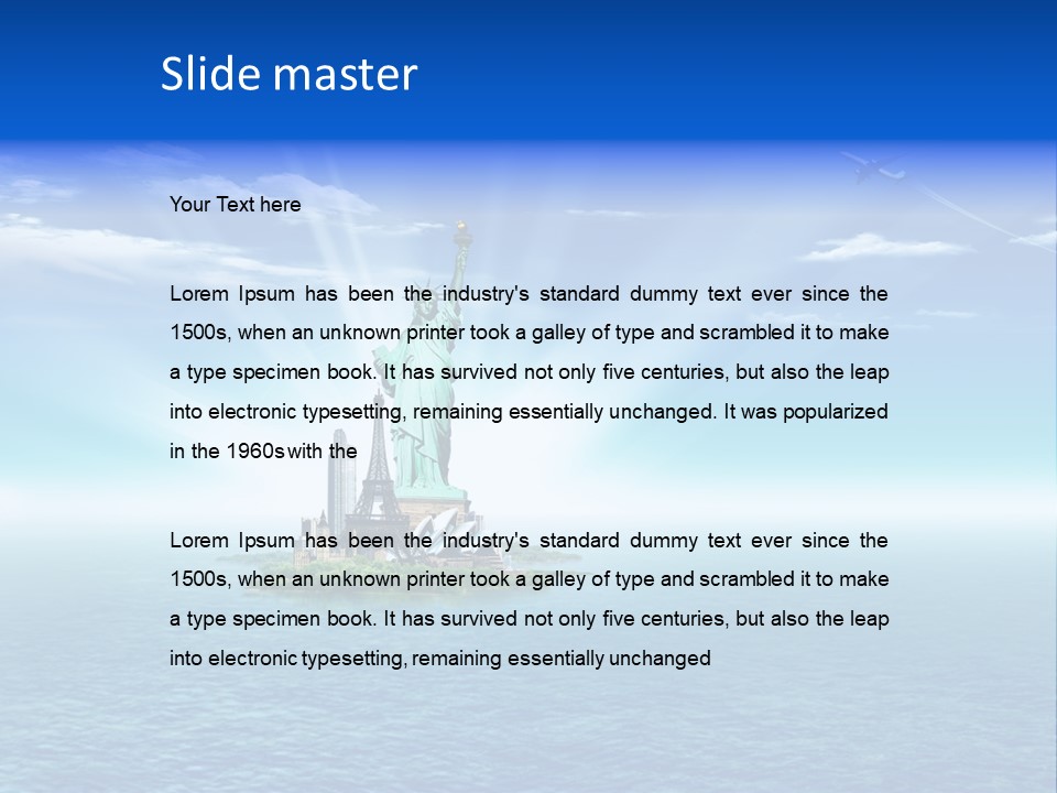 Europe France Landmark PowerPoint Template