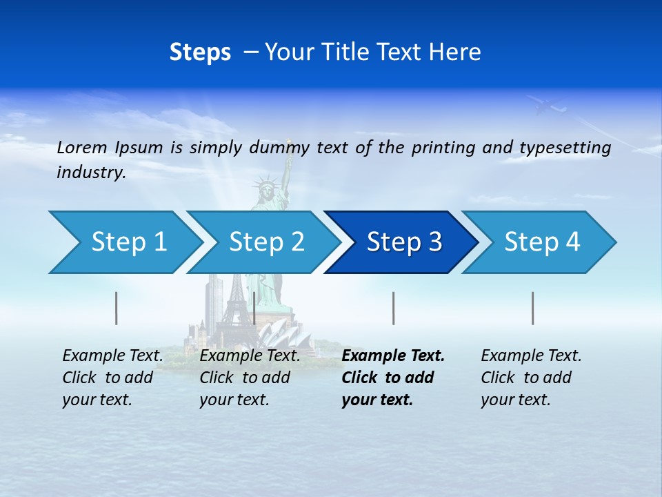 Europe France Landmark PowerPoint Template