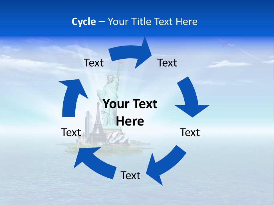 Europe France Landmark PowerPoint Template