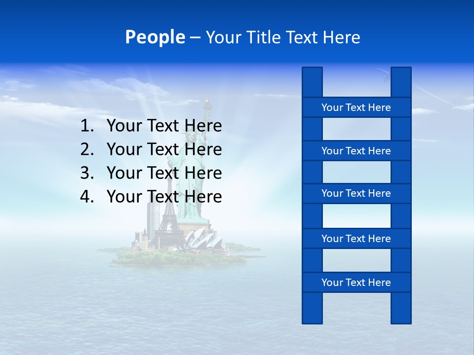 Europe France Landmark PowerPoint Template