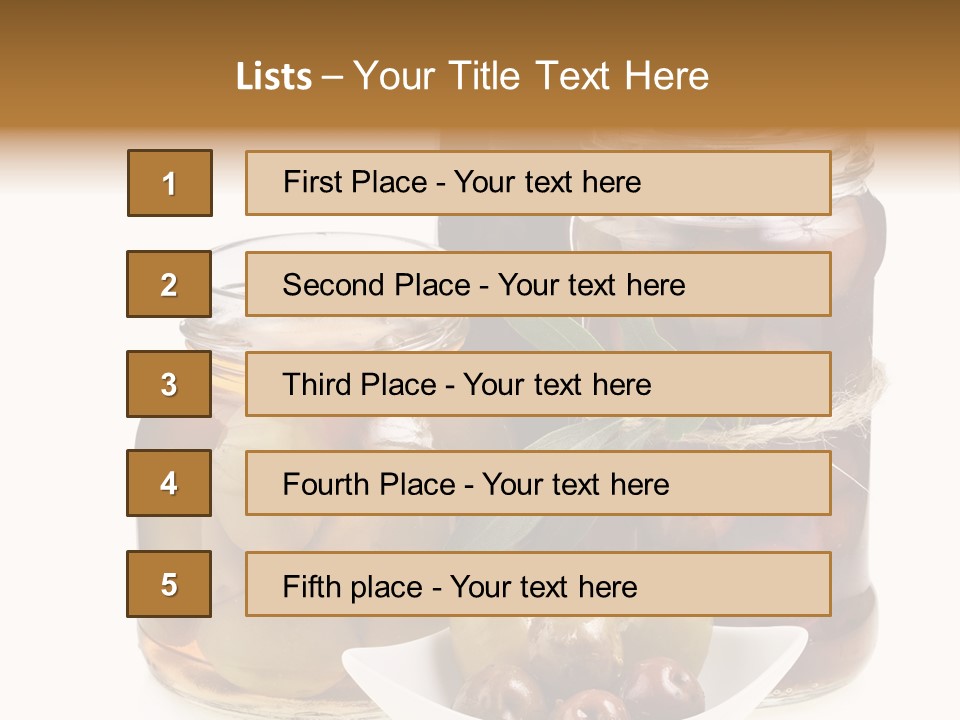 Sauces Spice White PowerPoint Template