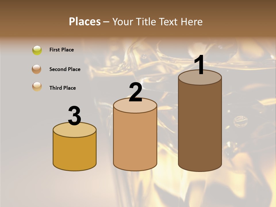 Gold Wood Liquor PowerPoint Template
