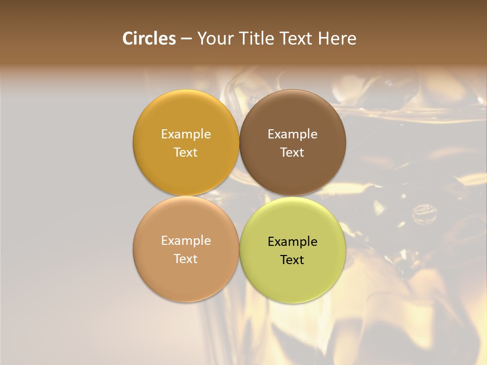 Gold Wood Liquor PowerPoint Template