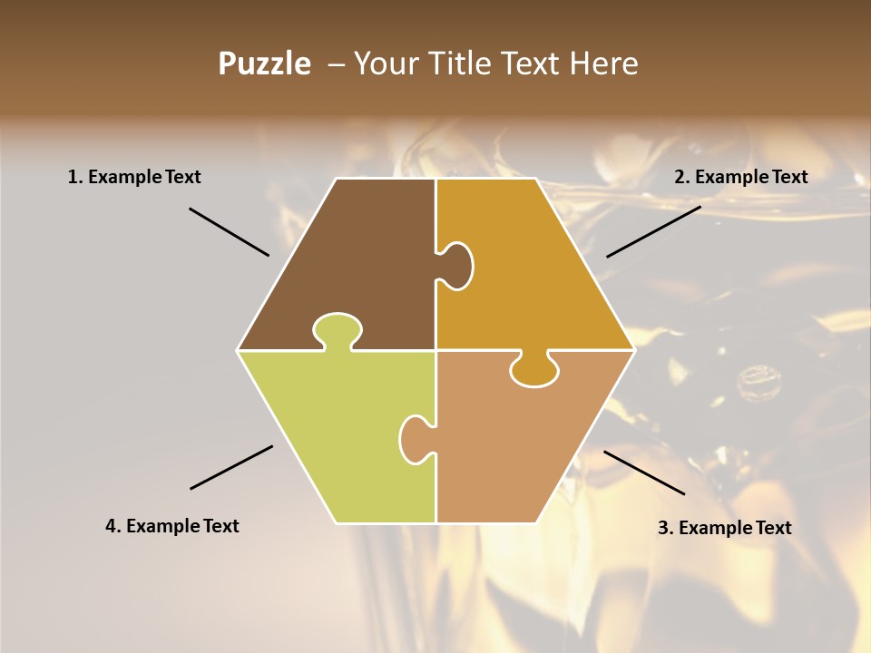 Gold Wood Liquor PowerPoint Template