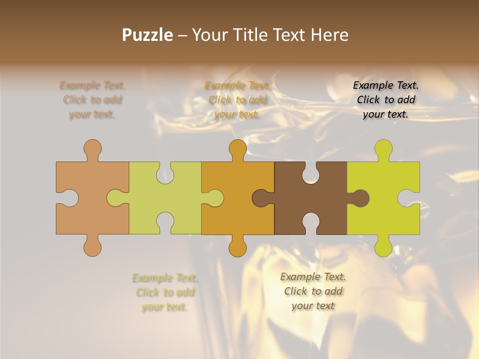 Gold Wood Liquor PowerPoint Template