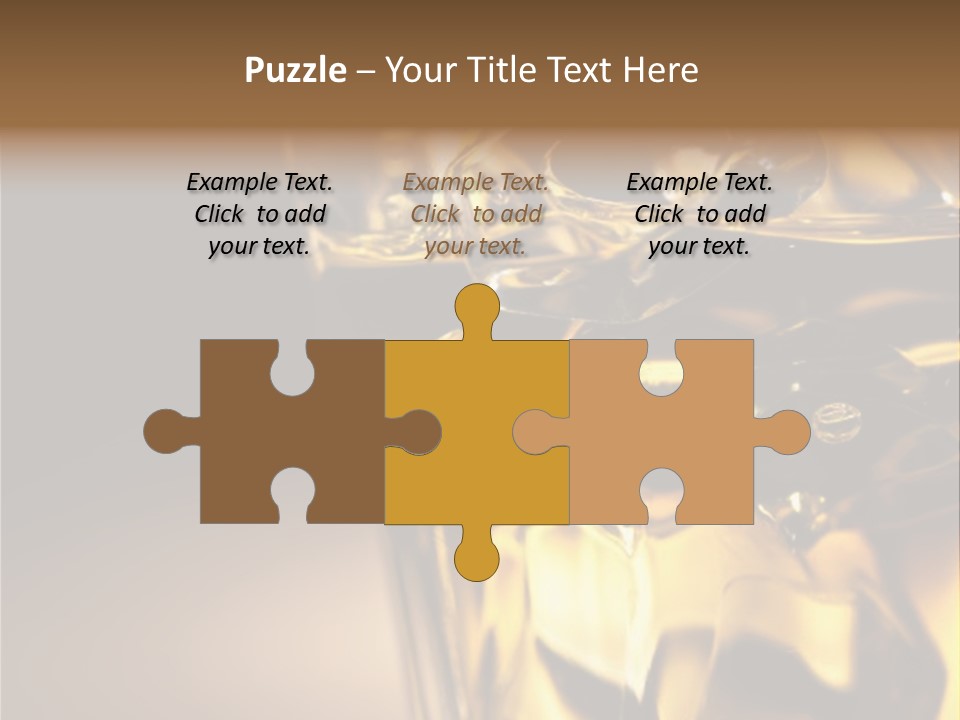 Gold Wood Liquor PowerPoint Template