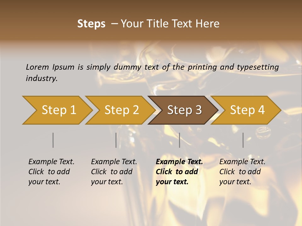 Gold Wood Liquor PowerPoint Template