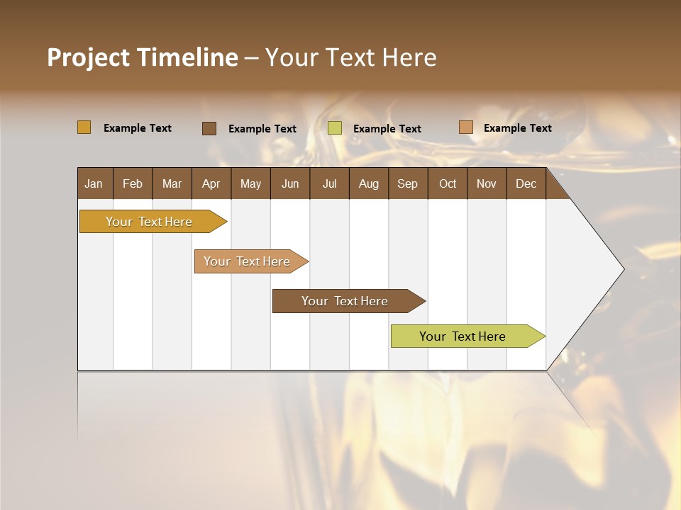 Gold Wood Liquor PowerPoint Template