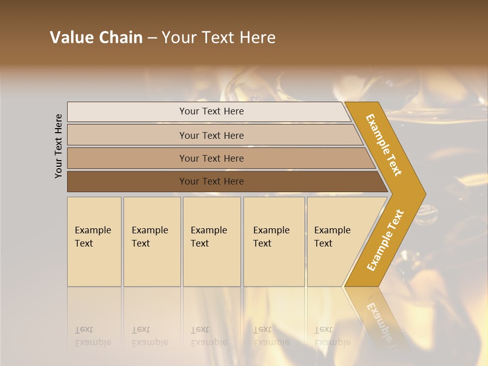 Gold Wood Liquor PowerPoint Template