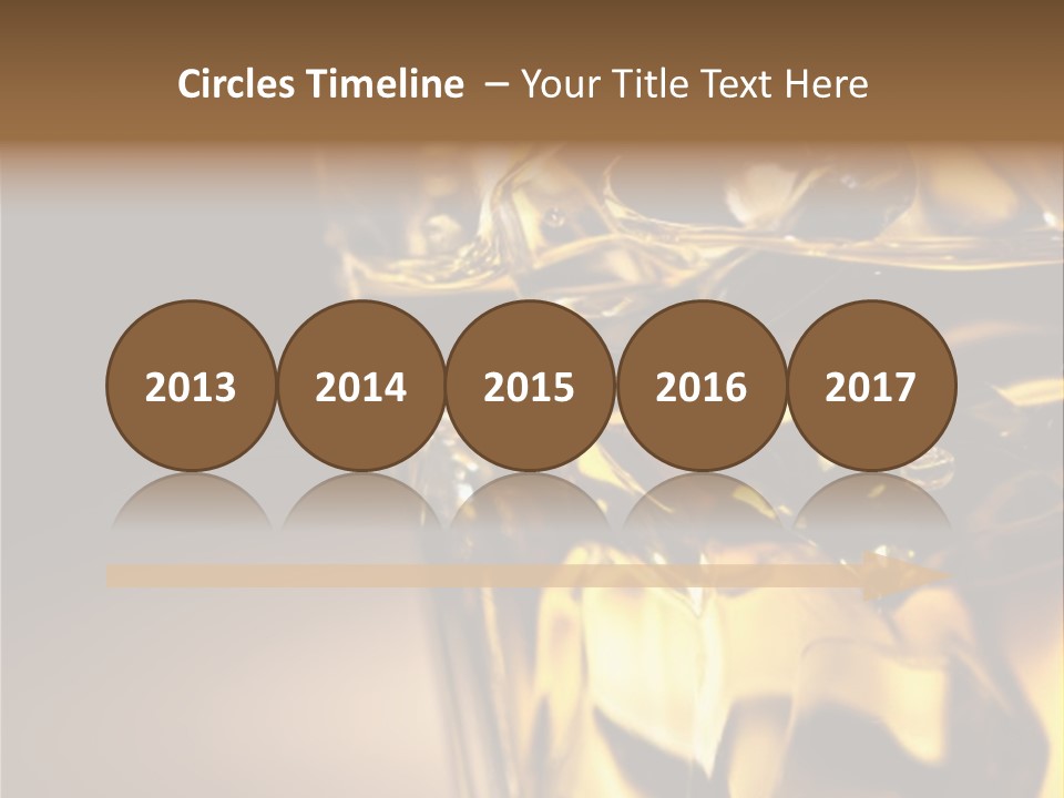 Gold Wood Liquor PowerPoint Template