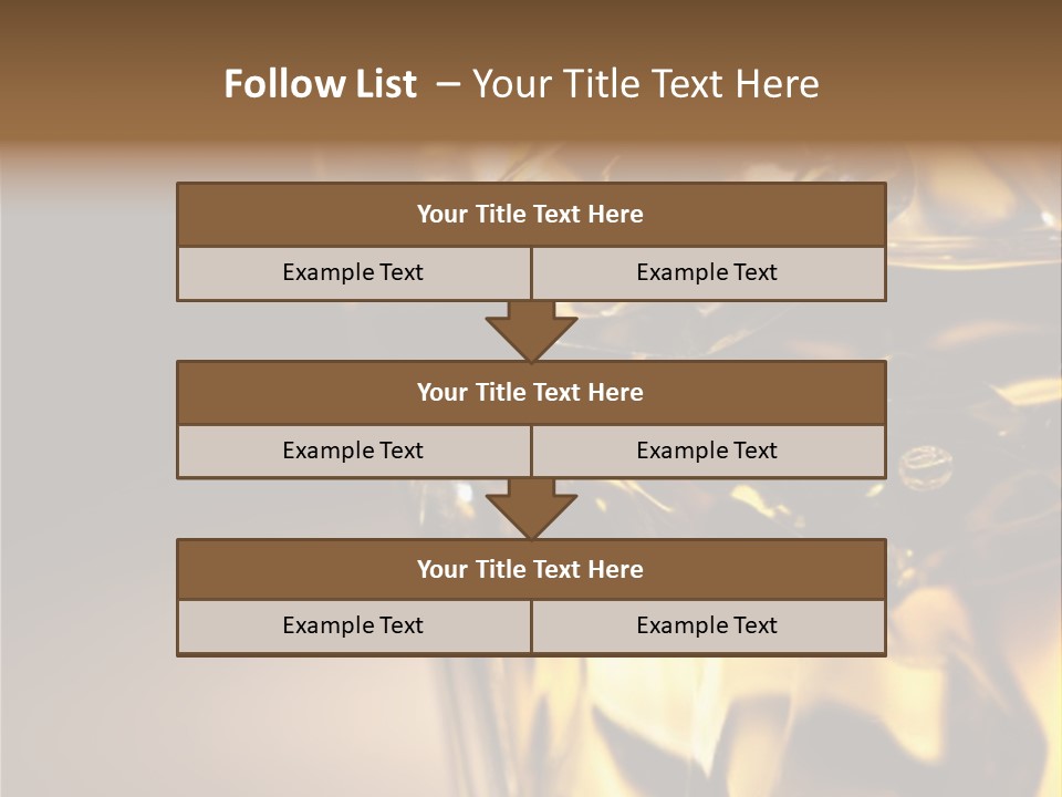 Gold Wood Liquor PowerPoint Template