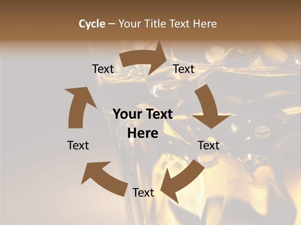 Gold Wood Liquor PowerPoint Template