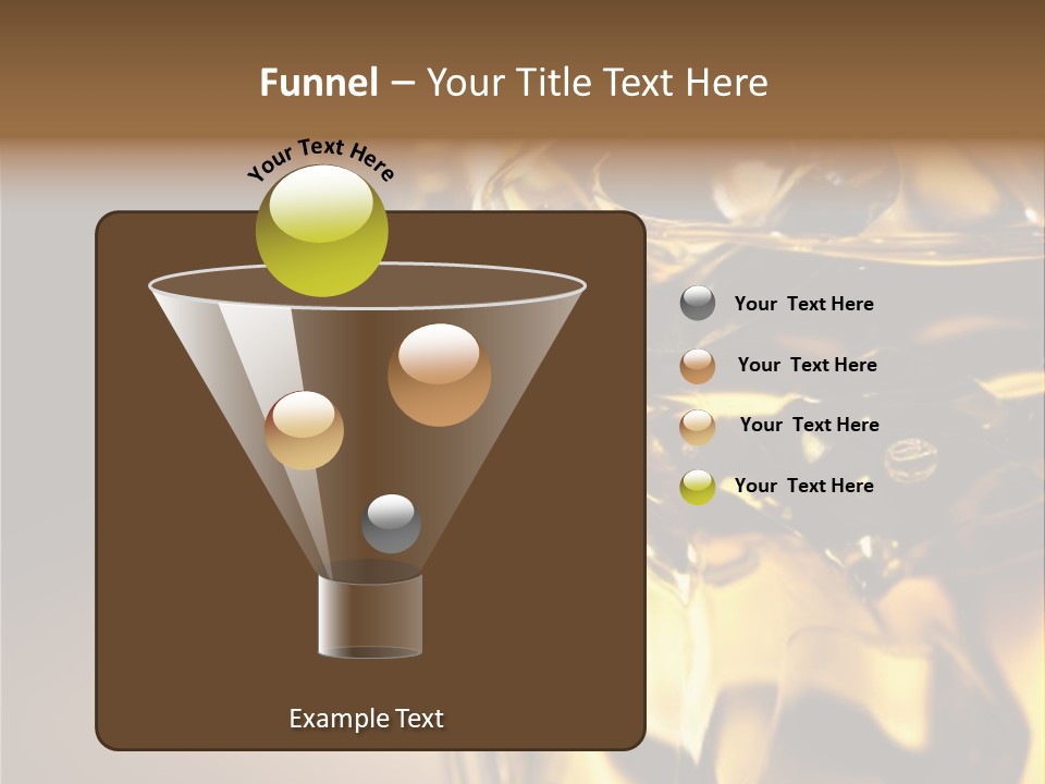 Gold Wood Liquor PowerPoint Template