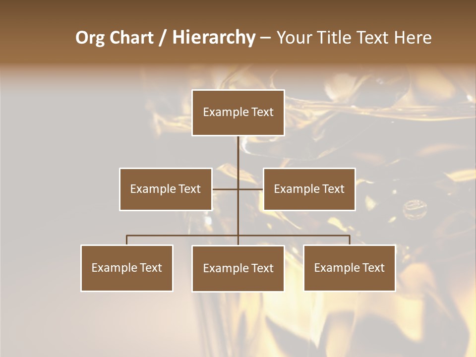 Gold Wood Liquor PowerPoint Template