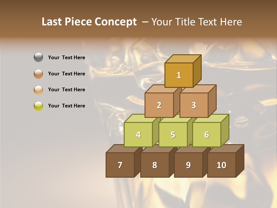 Gold Wood Liquor PowerPoint Template