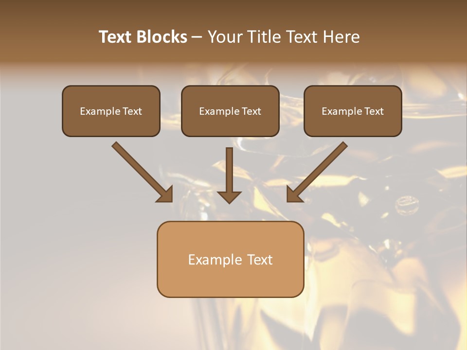 Gold Wood Liquor PowerPoint Template