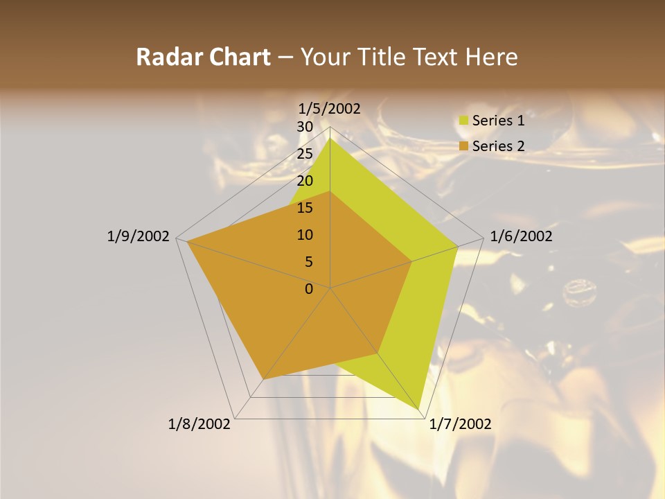 Gold Wood Liquor PowerPoint Template