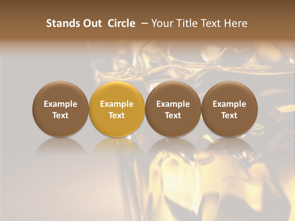 Gold Wood Liquor PowerPoint Template