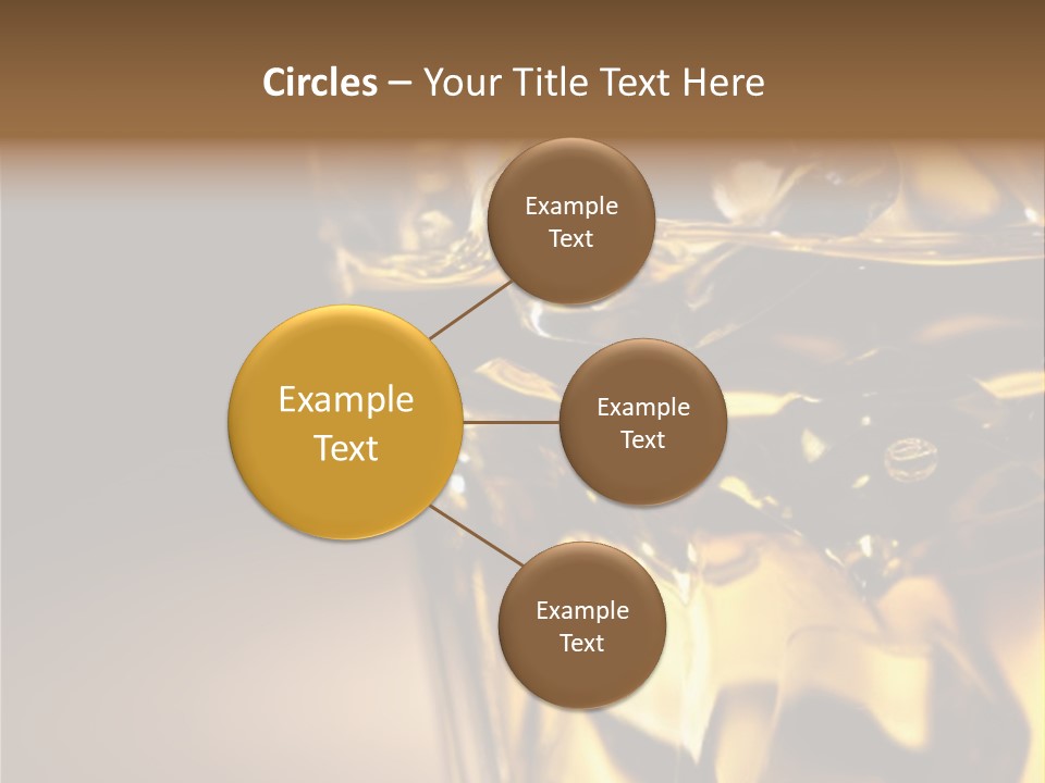 Gold Wood Liquor PowerPoint Template