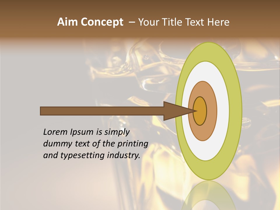 Gold Wood Liquor PowerPoint Template