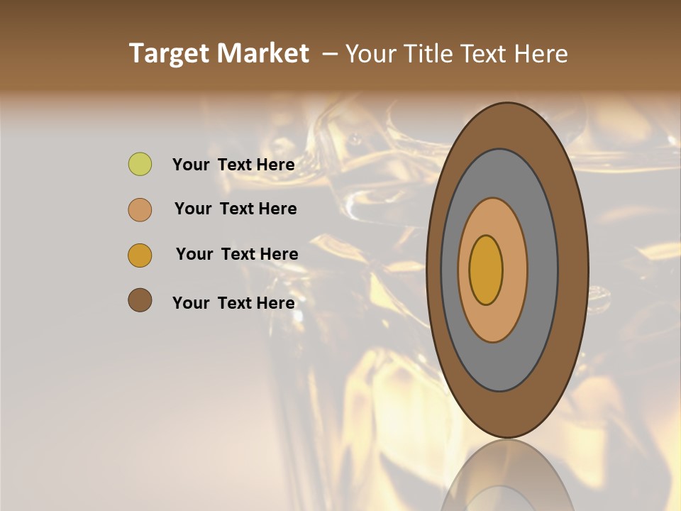 Gold Wood Liquor PowerPoint Template