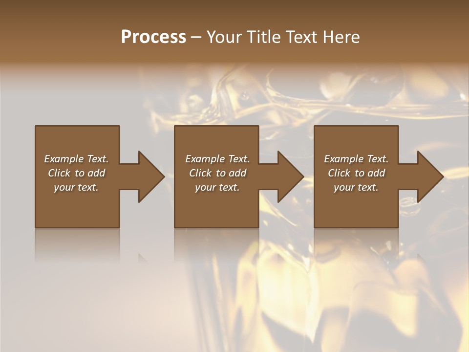 Gold Wood Liquor PowerPoint Template