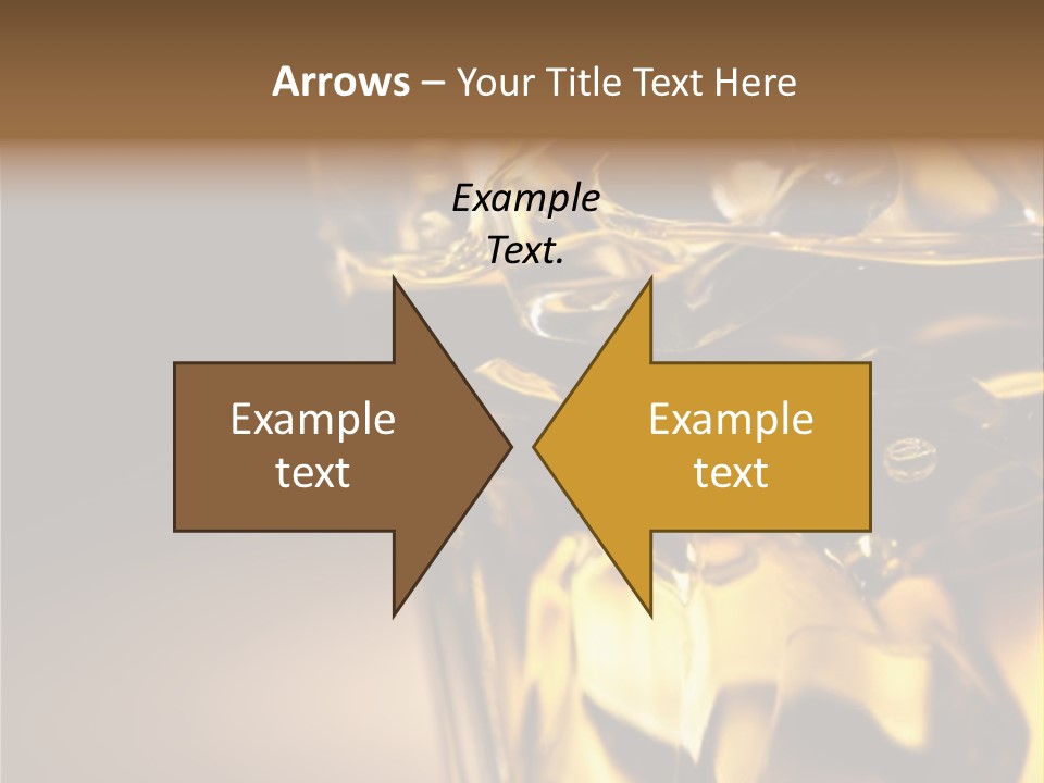 Gold Wood Liquor PowerPoint Template