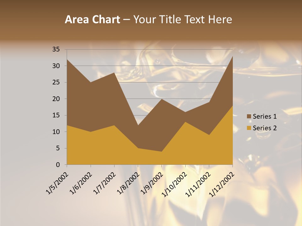 Gold Wood Liquor PowerPoint Template