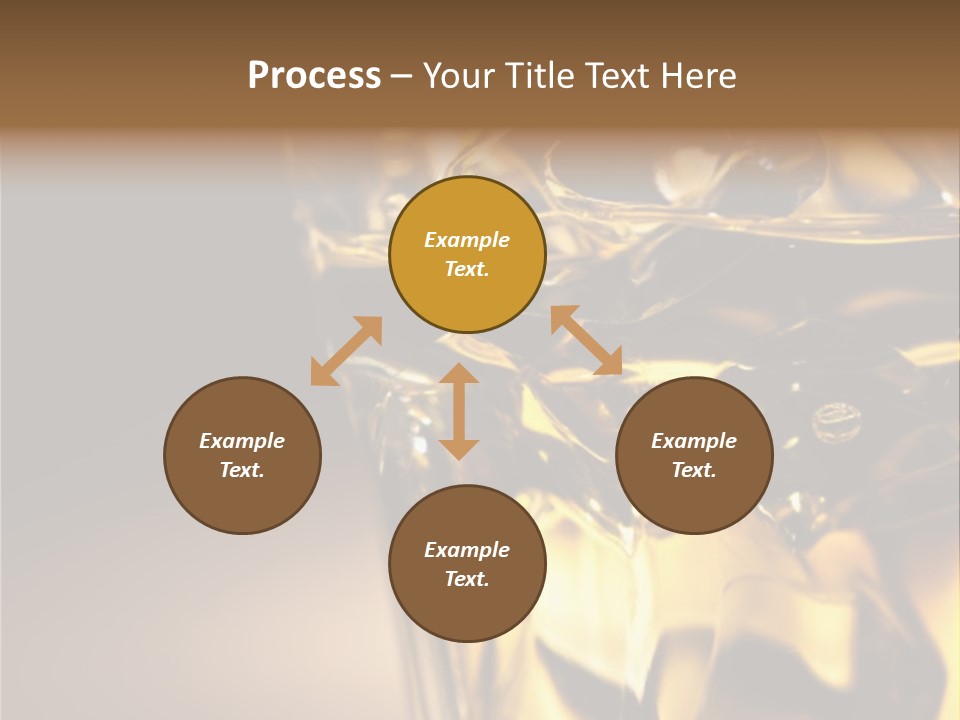 Gold Wood Liquor PowerPoint Template