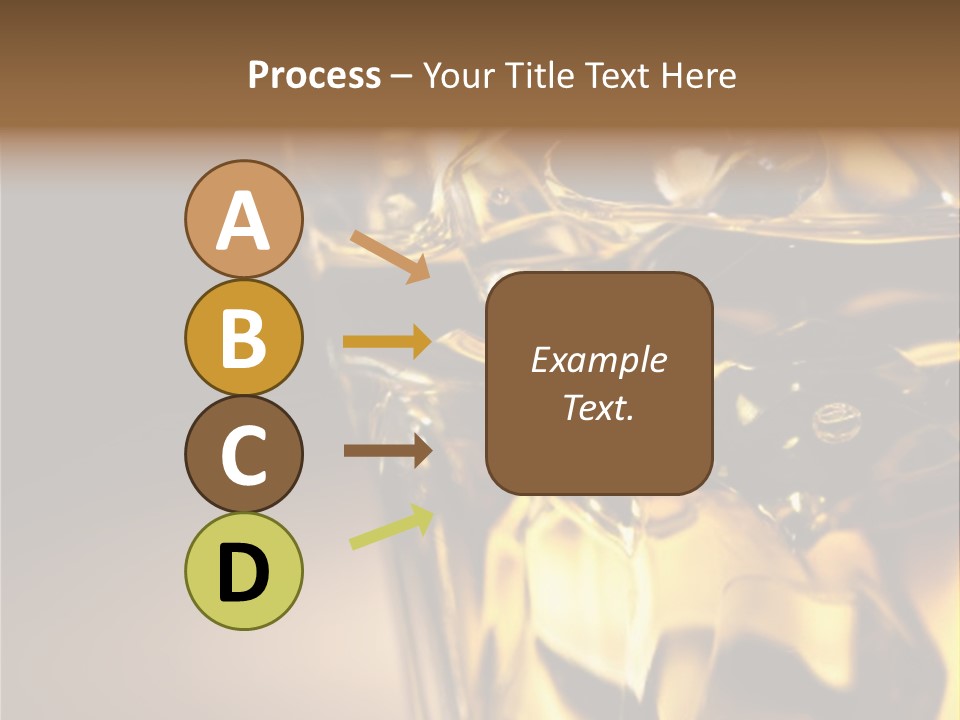 Gold Wood Liquor PowerPoint Template