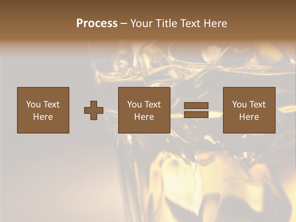 Gold Wood Liquor PowerPoint Template